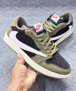 Jordan 1 Low Travis Scott Olive (Grade  Ome) - Image 4