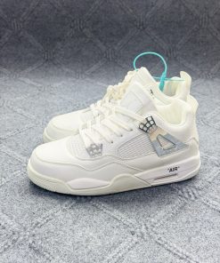 Jordan 4 white silver (Grade  Ome) - Image 3