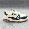 LV Trainer Sneaker - Cream & Forest Green Premium   1.1