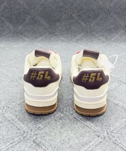LV Trainer Sneaker - Cream & Burgundy Premium Edition 1.1 - Image 3
