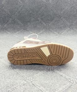 LV Trainer Sneaker - Cream & Burgundy Premium Edition 1.1 - Image 4
