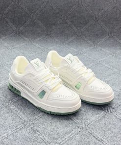 LV Trainer Sneaker - Off White & Sage Green Premium  1.1 - Image 3