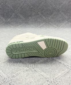 LV Trainer Sneaker - Off White & Sage Green Premium  1.1 - Image 4