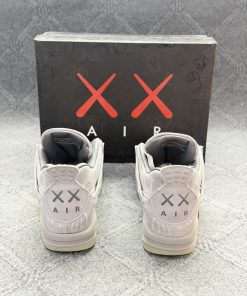 Air Jordan 4 Retro KAWS - Wolf Grey Premium Sneaker - Image 3