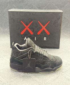 Alternative view of Air Jordan 4 "KAWS Black" Premium   1.1
