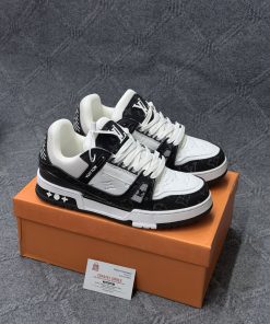 Louis Vuitton Trainer White Black (Premium Quality)